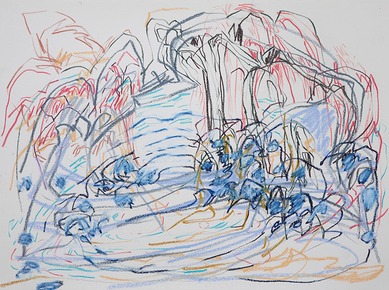 Comme à la Belle Époque – 50 ans à Paris. : Janaina Sarasota Drawing into Nature 1 , 55,8 x 76,2 cm